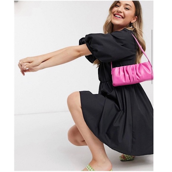 ASOS Dresses & Skirts - ASOS Poplin Puff Sleeve Balloon Mini Dress